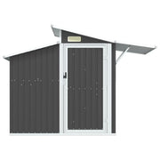 VidaXL Tuinschuur 270x130x208,5 cm gegalvaniseerd staal antracietkleur - afbeelding 3