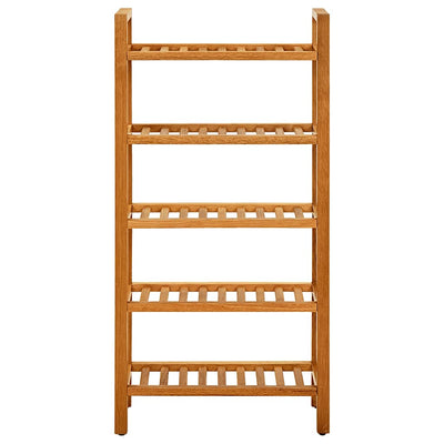Vidaxl schoenenrek met 5 schappen 50x27x100 cm massief eikenhout