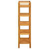 Vidaxl schoenenrek met 5 schappen 50x27x100 cm massief eikenhout