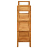 Vidaxl schoenenrek met 4 schappen 100x27x80 cm massief eikenhout