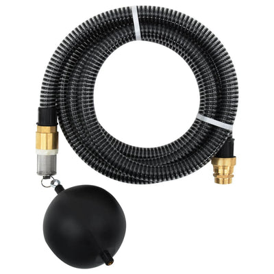 Vidaxl zuigslang met messing koppelingen 1,1'' 7 m pvc zwart