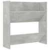 Vidaxl wandschoenenkast 60x18x60 cm spaanplaat betongrijs