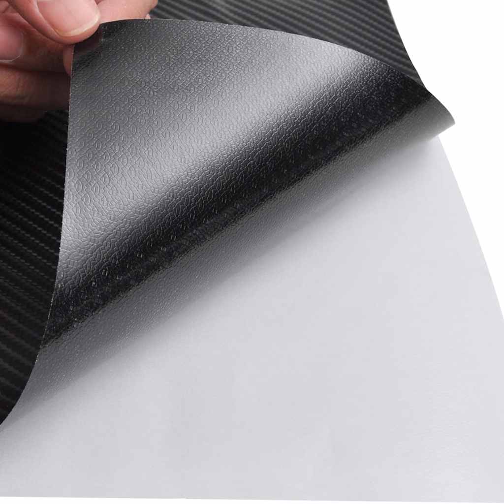 Vidaxl 2 st autofolie 4d 100x150 cm + 50x150 cm zwart