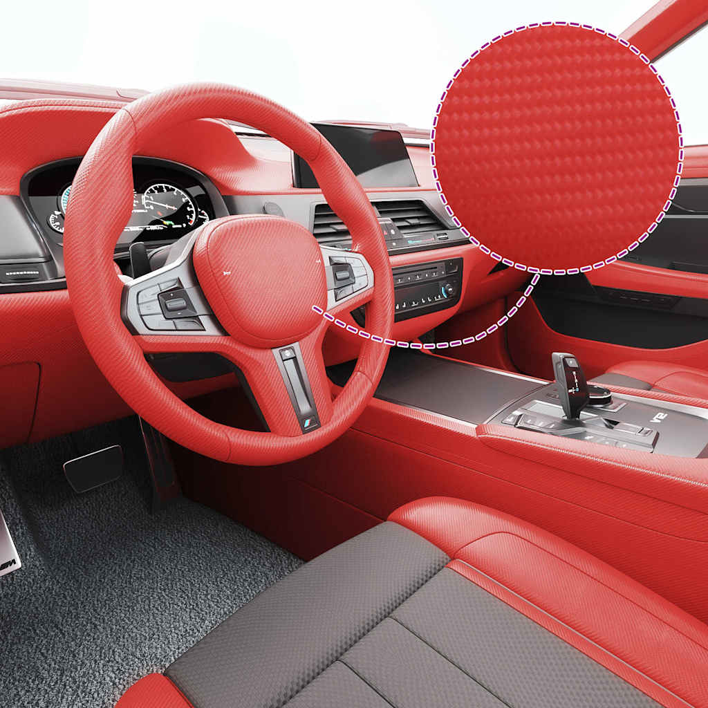 Vidaxl autofolie 4d 100x150 cm rood