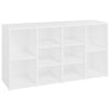 Vidaxl schoenenbank 103x30x55 cm bewerkt hout wit