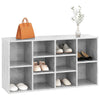 Vidaxl schoenenbank 103x30x55 cm bewerkt hout betongrijs