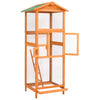 Vidaxl vogelkooi 68x62x166 cm massief vurenhout
