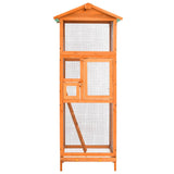 Vidaxl vogelkooi 68x62x166 cm massief vurenhout - afbeelding 3