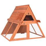 Vidaxl konijnenhok 152x127x109,5 cm massief vurenhout - afbeelding 1