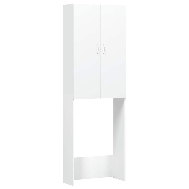 Vidaxl wasmachinekast 64x25,5x190 cm wit