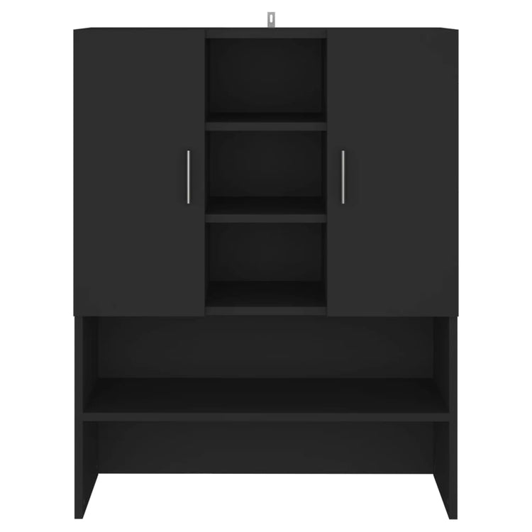 Vidaxl wasmachinekast 70,5x25,5x90 cm zwart