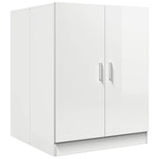 Vidaxl wasmachinekast 71x71,5x91,5 cm hoogglans wit - afbeelding 2