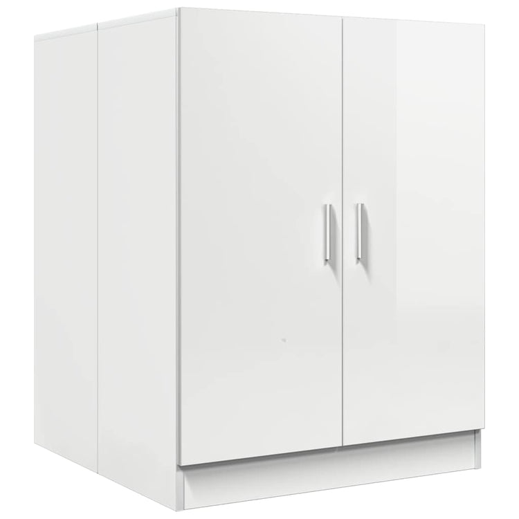 Vidaxl wasmachinekast 71x71,5x91,5 cm hoogglans wit