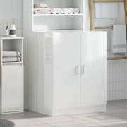 Vidaxl wasmachinekast 71x71,5x91,5 cm hoogglans wit - afbeelding 3