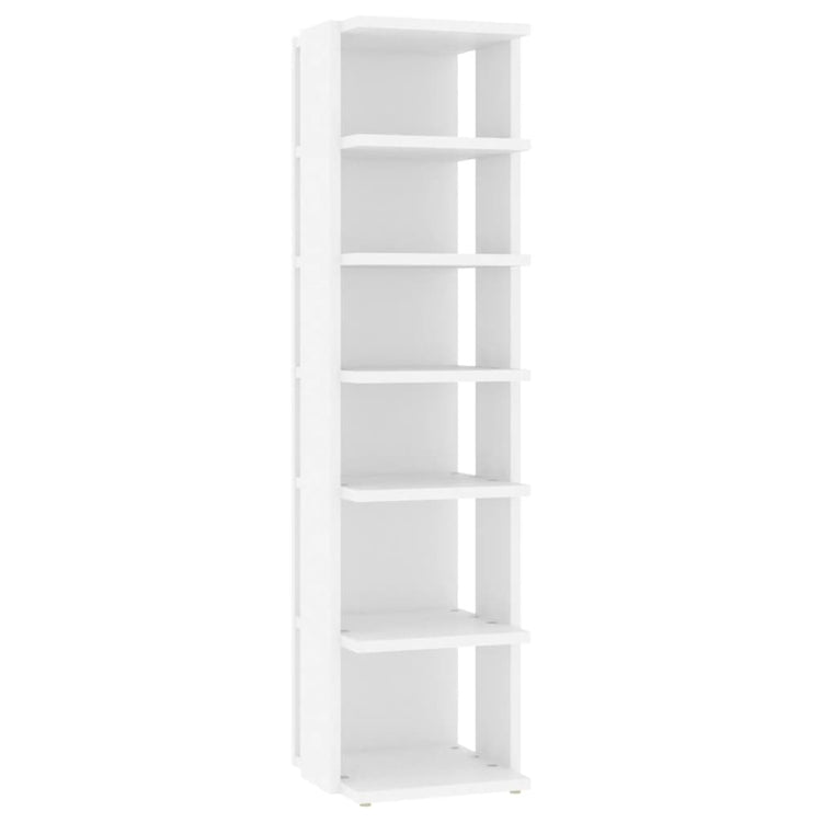 Vidaxl schoenenkast 27,5x27x102 cm bewerkt hout wit