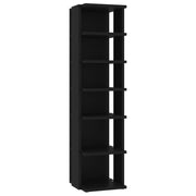 Vidaxl schoenenkast 27,5x27x102 cm bewerkt hout zwart - afbeelding 2