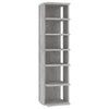 Vidaxl schoenenkast 27,5x27x102 cm bewerkt hout betongrijs