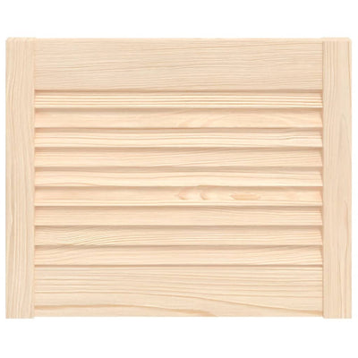 Vidaxl kastdeur met lamellen 39,5x49,4 cm massief grenenhout
