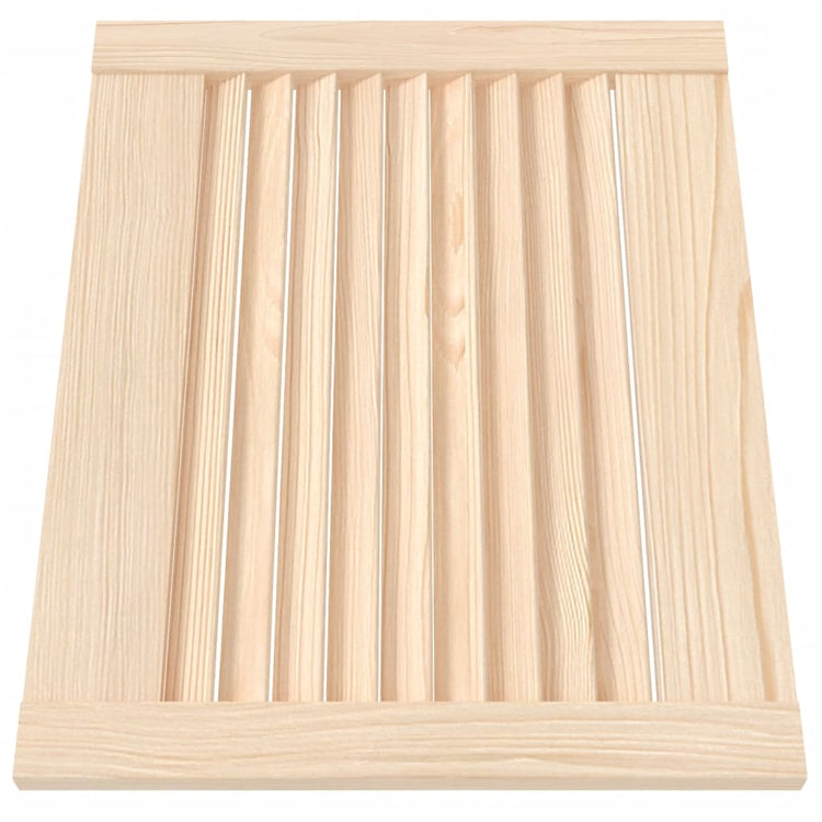Vidaxl kastdeur met lamellen 39,5x49,4 cm massief grenenhout