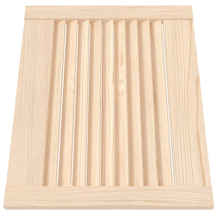 Vidaxl kastdeuren met lamellen 2 st 39,5x49,4 cm massief grenenhout