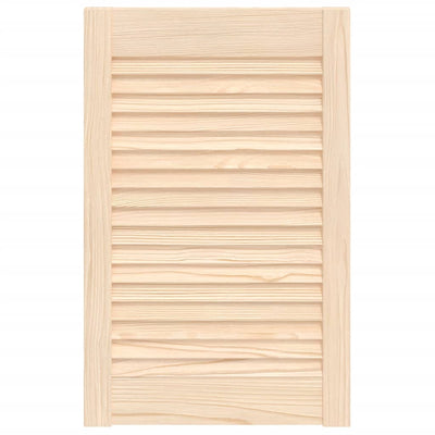Vidaxl kastdeur met lamellen 61,5x39,4 cm massief grenenhout