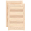 Vidaxl kastdeuren met lamellen 2 st 61,5x39,4 cm massief grenenhout