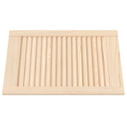 Vidaxl kastdeuren met lamellen 2 st 61,5x39,4 cm massief grenenhout - afbeelding 3