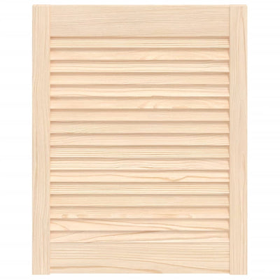 Vidaxl kastdeur met lamellen 61,5x49,4 cm massief grenenhout