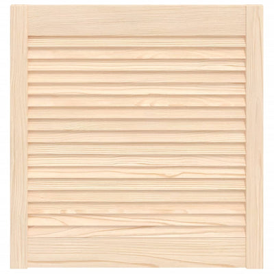 Vidaxl kastdeur met lamellen 61,5x59,4 cm massief grenenhout