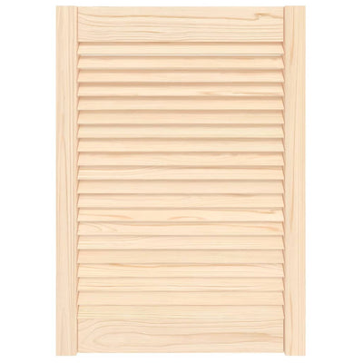 Vidaxl kastdeur met lamellen 69x49,4 cm massief grenenhout