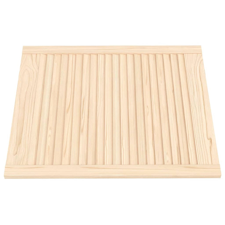 Vidaxl kastdeuren met lamellen 2 st 69x59,4 cm massief grenenhout