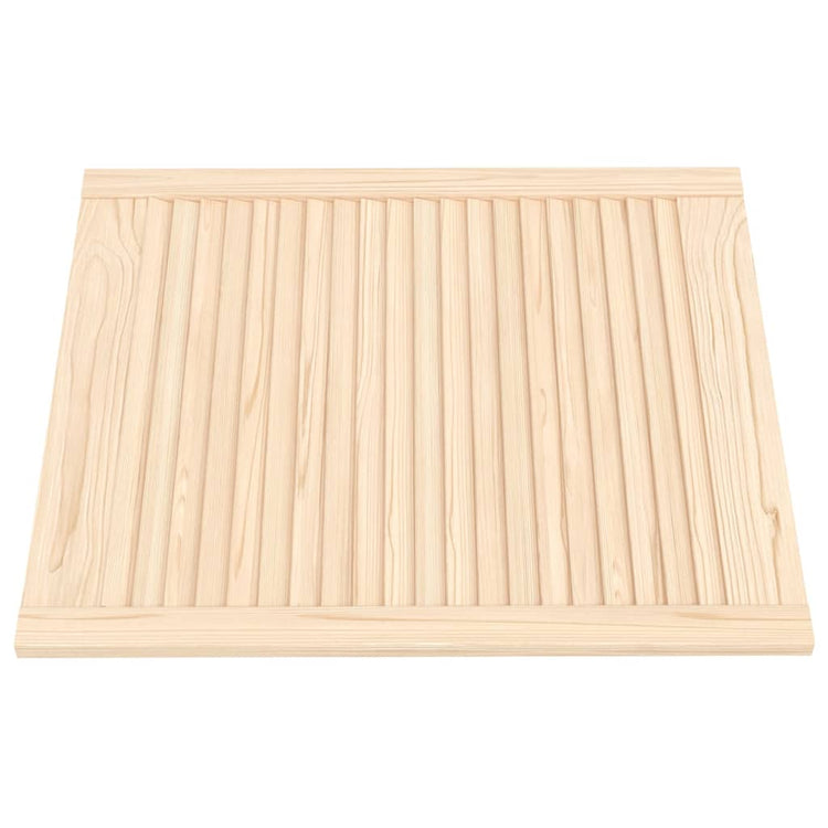 Vidaxl kastdeuren met lamellen 4 st 69x59,4 cm massief grenenhout