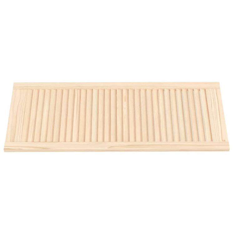 Vidaxl kastdeur met lamellen 99,3x39,4 cm massief grenenhout