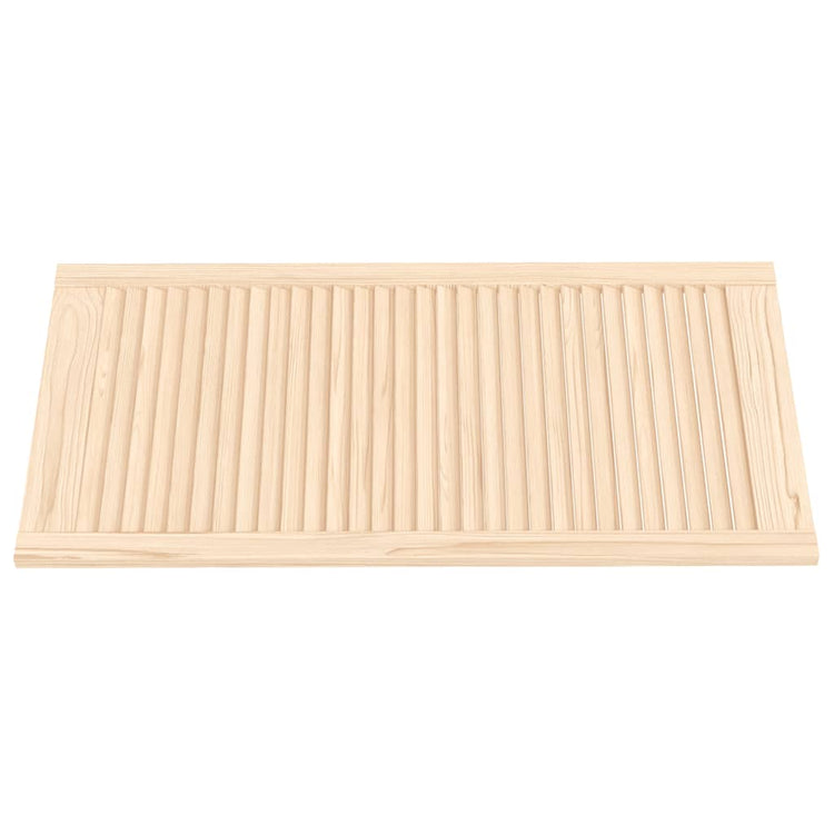 Vidaxl kastdeuren met lamellen 2 st 99,3x49,4 cm massief grenenhout