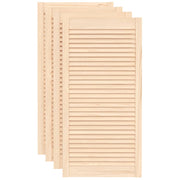 Vidaxl kastdeuren met lamellen 4 st 99,3x49,4 cm massief grenenhout - afbeelding 2