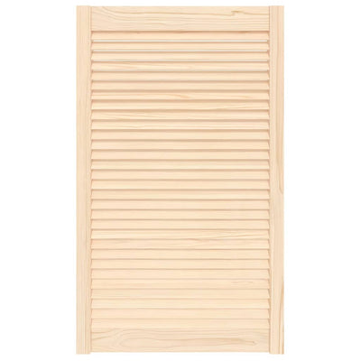 Vidaxl kastdeur met lamellen 99,3x59,4 cm massief grenenhout