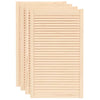 Vidaxl kastdeuren met lamellen 4 st 99,3x59,4 cm massief grenenhout