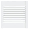 Vidaxl kastdeur met lamellen 39,5x39,4 cm massief grenenhout wit