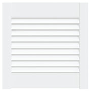 Vidaxl kastdeur met lamellen 39,5x39,4 cm massief grenenhout wit - afbeelding 2