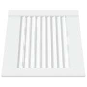 Vidaxl kastdeur met lamellen 39,5x39,4 cm massief grenenhout wit - afbeelding 3