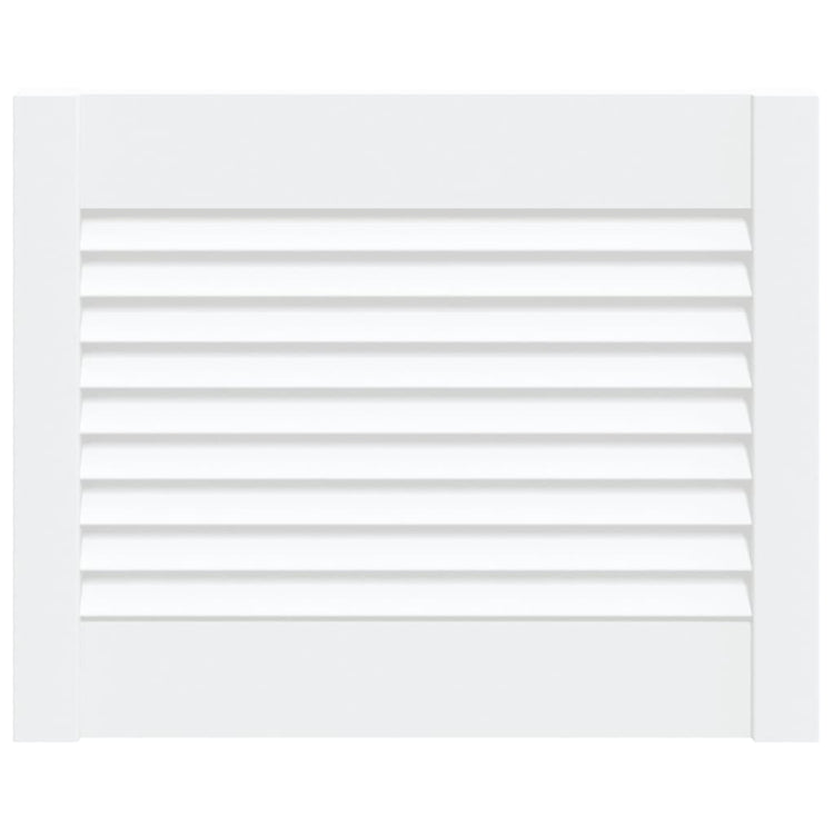 Vidaxl kastdeur met lamellen 39,5x49,4 cm massief grenenhout wit