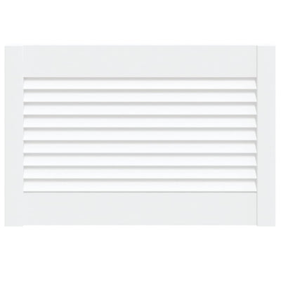 Vidaxl kastdeur met lamellen 39,5x59,4 cm massief grenenhout wit