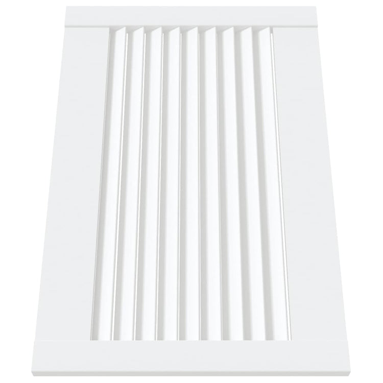 Vidaxl kastdeur met lamellen 39,5x59,4 cm massief grenenhout wit
