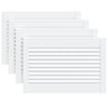 Vidaxl kastdeuren met lamellen 4 st 39,5x59,4 cm grenenhout wit