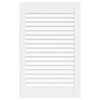 Vidaxl kastdeur met lamellen 61,5x39,4 cm massief grenenhout wit