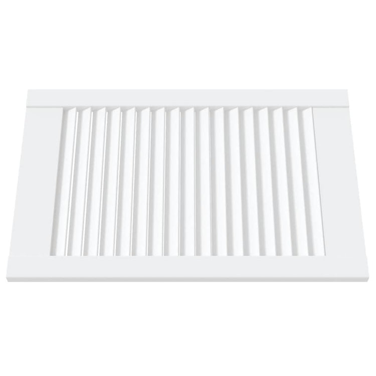 Vidaxl kastdeuren met lamellen 4 st 61,5x39,4 cm grenenhout wit