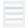 Vidaxl kastdeur met lamellen 61,5x49,4 cm massief grenenhout wit