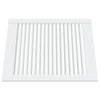 Vidaxl kastdeuren met lamellen 4 st 61,5x49,4 cm grenenhout wit