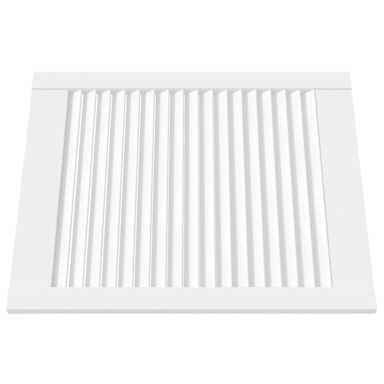 Vidaxl kastdeuren met lamellen 4 st 61,5x49,4 cm grenenhout wit