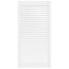 Vidaxl kastdeur met lamellen 99,3x49,4 cm massief grenenhout wit